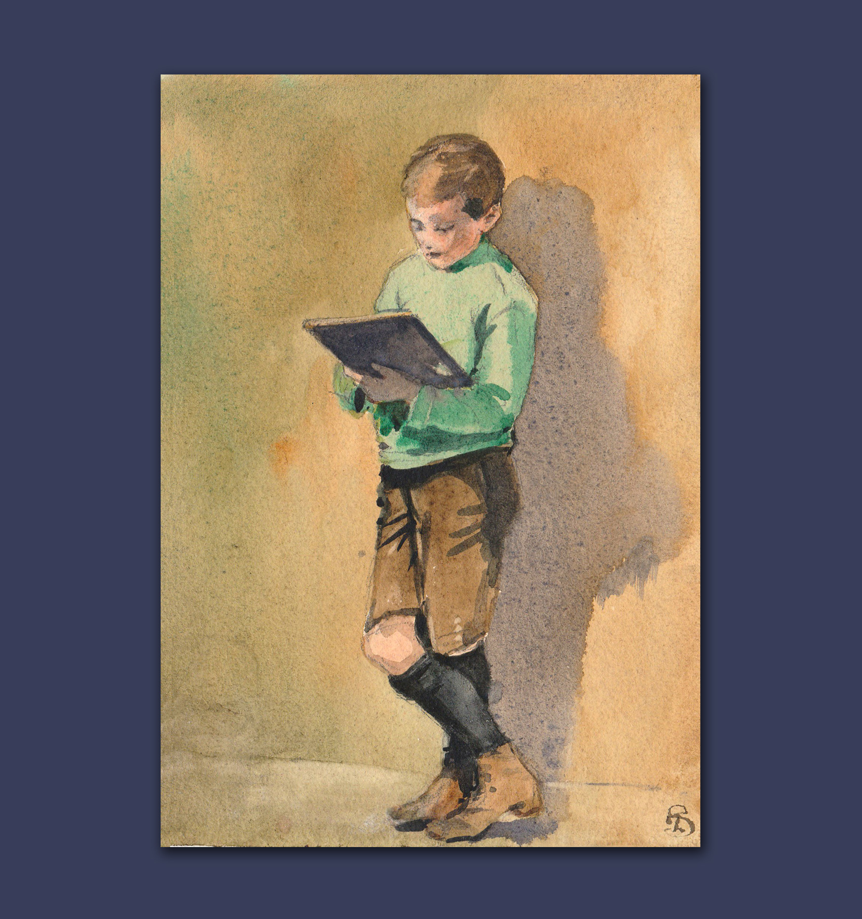 Reading Boy by Archer L Smith
