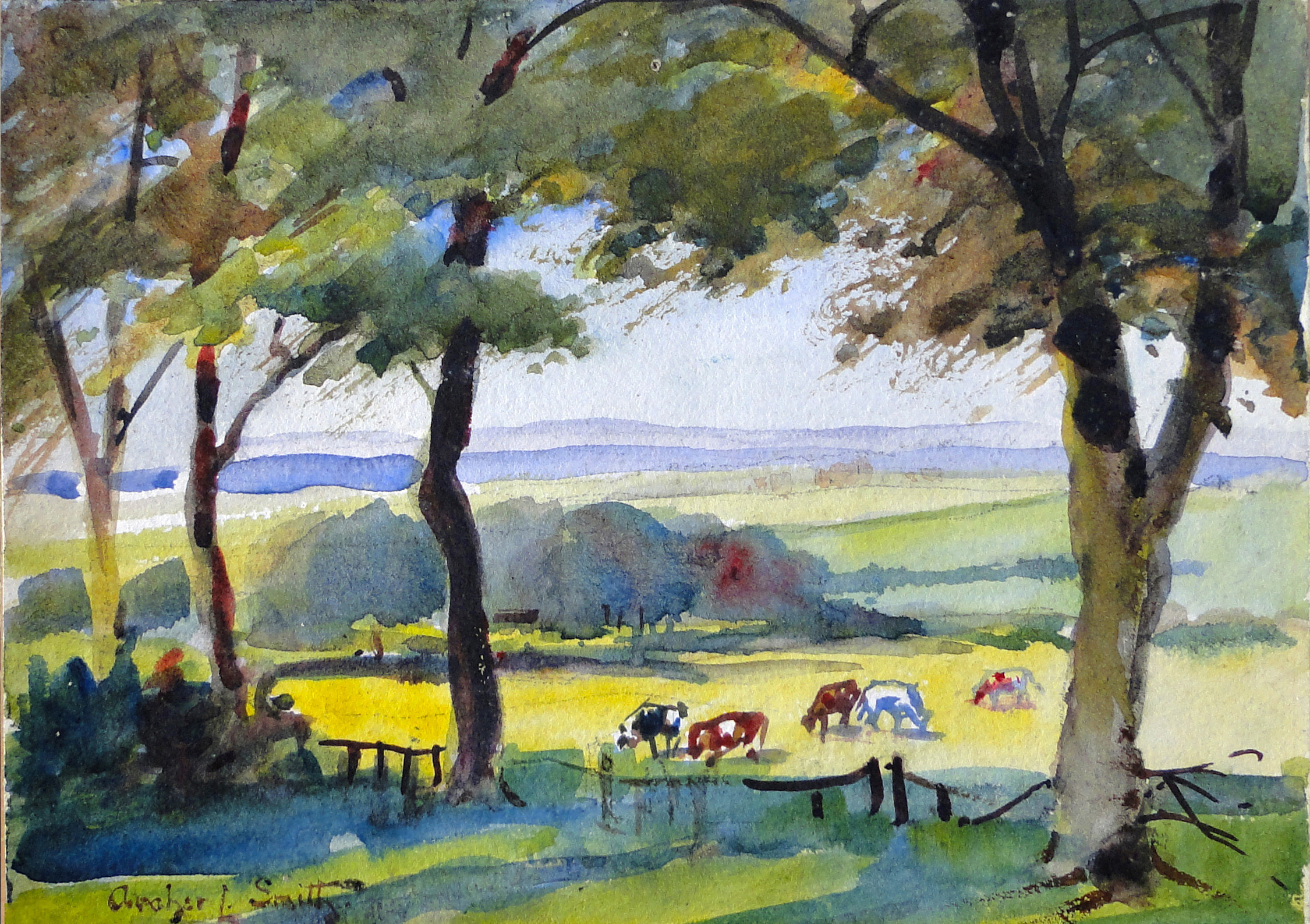 English Countryside by Archer L Smith